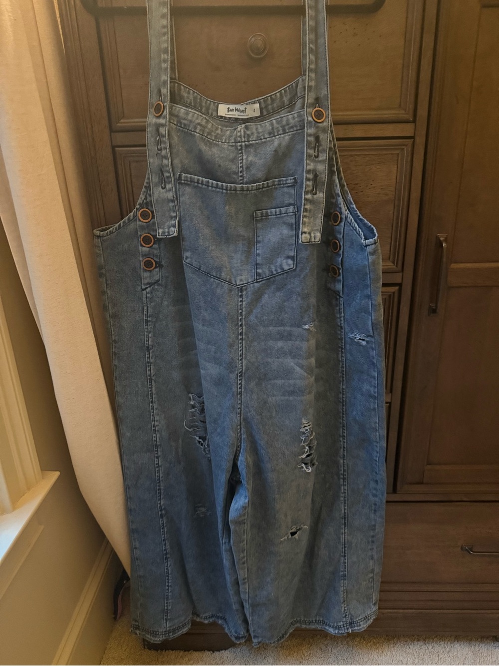 Blue Denim Overalls - Unbranded Women's Relaxed Fit